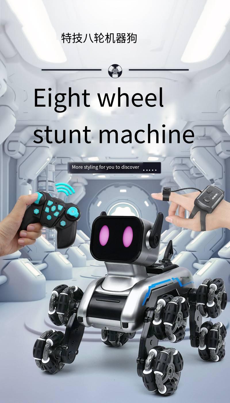 Product Introduction of LE NENG TOYS K16A Electronic Pets Robot Dog Stunt Dog Voice Command Programmable Touch-sense Music Song Toy for Kids Control Remote 3