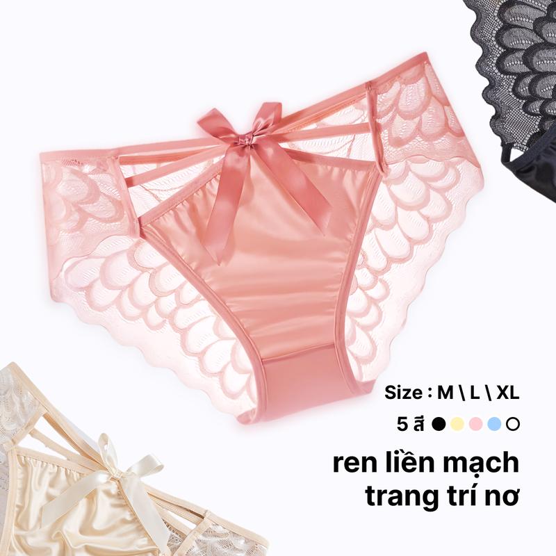 Quần Lót Ren, Dành Cho Nữ, Thoáng Khí, Có Nơ, Quần Sịp Nữ