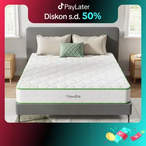 Novilla kasur MetaDream spring bed mattress in a box tebal 18cm/20cm ukuran kasur 90x200 120x200 160x200 180x200