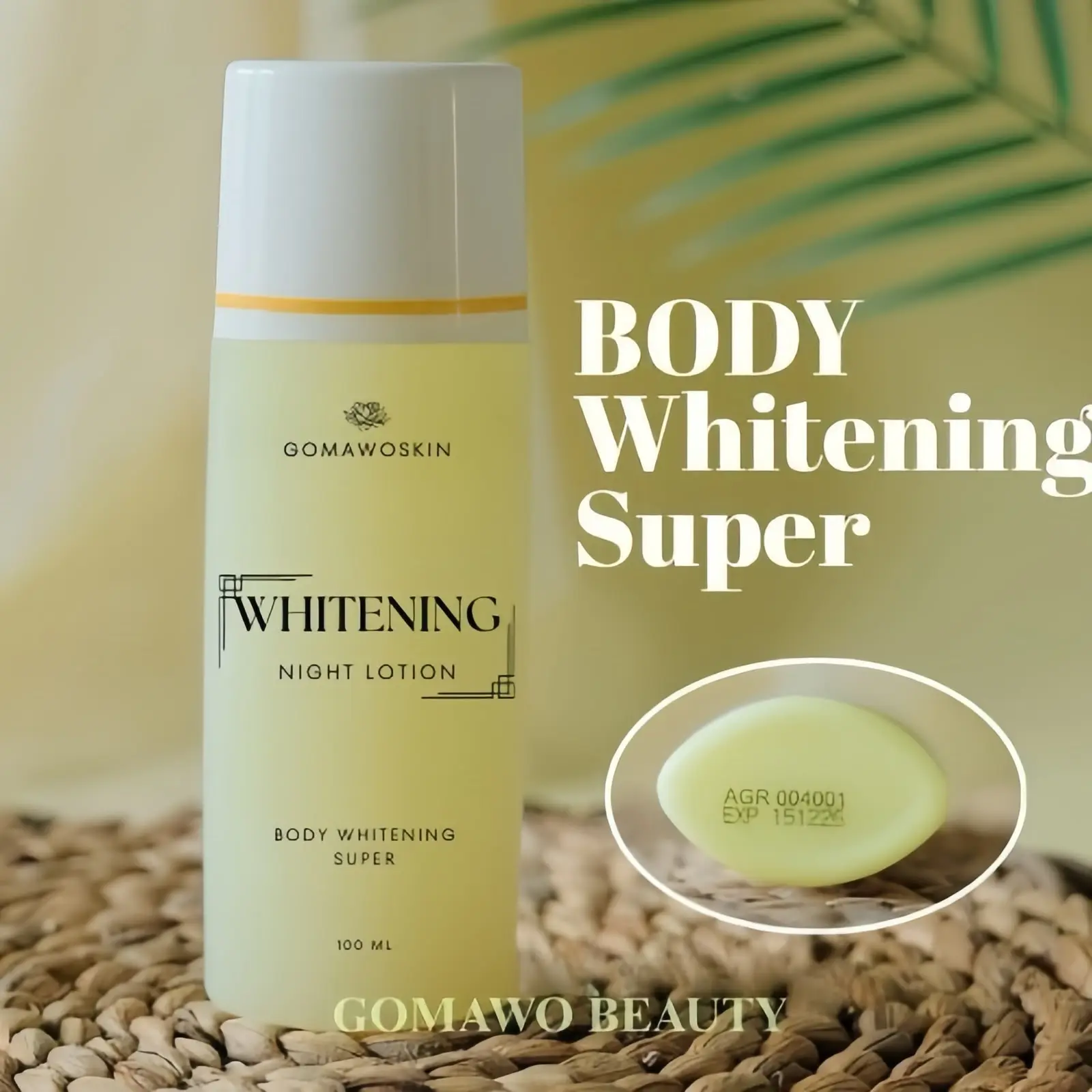 [ORIGINAL] HB SUPER BODY WHITENING SUPER BRIGHTENING MALAM HAND BODY PEMUTIH BADAN