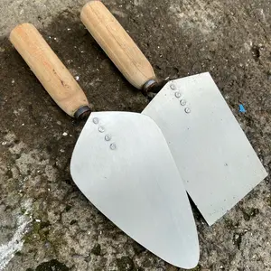 Paket 2PCS Sendok Semen Cetok Galur Asli Paku4 Ukuran 15cm Kotak Dan 18cm Oval