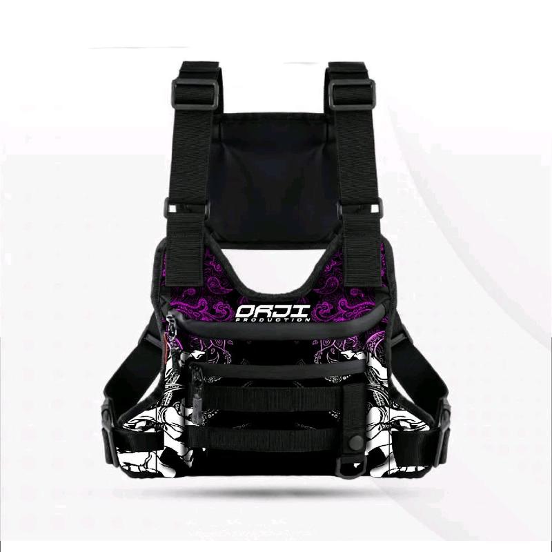 Tas Dada Pria Waterproof Tactical Motif Print/Tas Cowok Kekinian Anti air Terbaru 2025 Pinggang 6