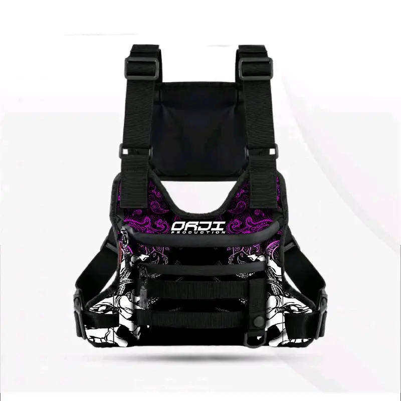 Tas Dada Pria Waterproof Tactical Motif Print/Tas Cowok Kekinian Anti air Terbaru 2025 Pinggang 6