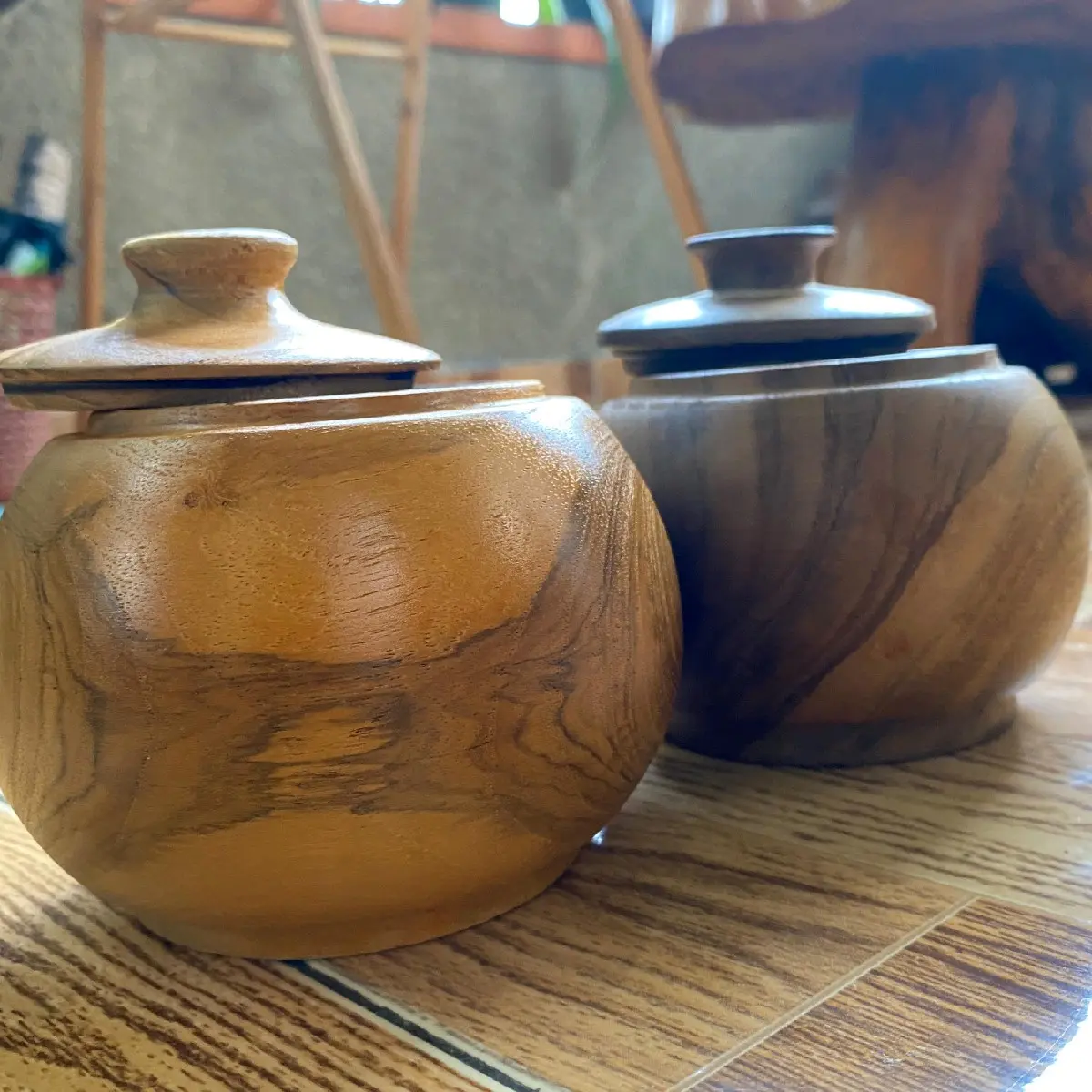 TOPLES DARI KAYU JATI /TEMPAT PERMEN DAN SNACK