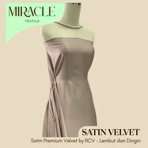 Kain SATIN VELVET PREMIUM Polos / Sateen / Sateen Velvet Roberto / Velvet Satin