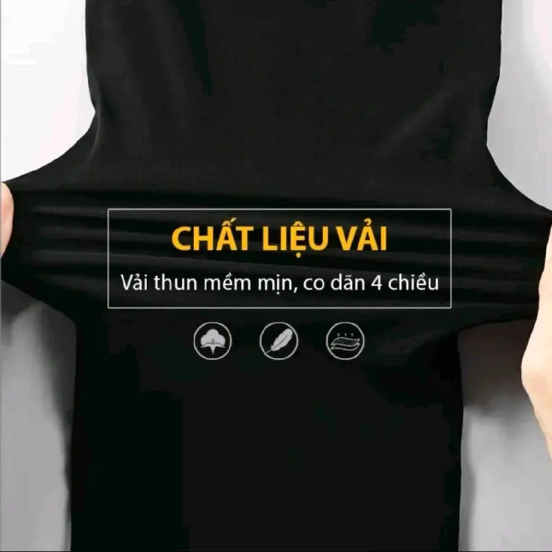 Quần Thể Thao Nam Jogger Đen Trơn Phối Sọc Vải Thun Poly 2 Da Co Giãn 4 Chiều Thoáng Mát 4