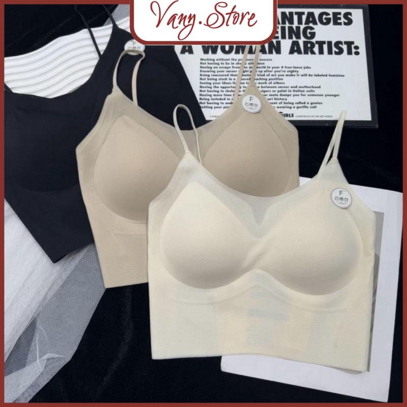 Áo Bra Chất Đúc su phi lụa Siêu Mềm Mại Siêu Co Giãn dáng 2 dây tăng hình Không lộ viền mã BRA56