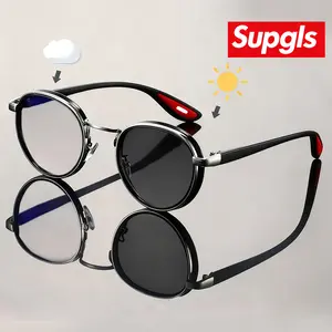 [COD] Kacamata Hitam Photochromic Supgls untuk Nyetir Pria Cocok untuk Mengemudi, Mendaki, dan Memancing, Gaya Klasik, dengan Perlindungan UV400, Kacamata Olahraga Luar Ruangan, Kacamata Hitam untuk Semua Ukuran Kepala