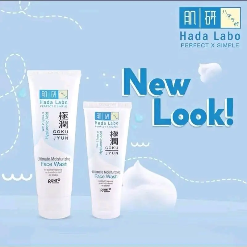 Hada Labo Gokujyun Ultimate Moisturizing Face Wash - Hadalabo Pembersih Wajah Membersihkan Kotoran Muka
