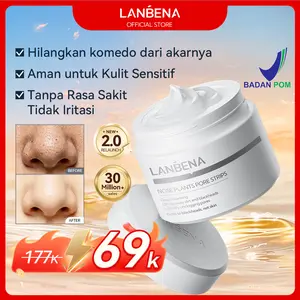 [OFFICIAL STORE] LANBENA Masker Komedo 2.0 | Bersih 15 Menit Tanpa Dipencet | BPOM | SGS Tested 93% | 30g