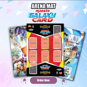 Arena Mat Boboiboy Galaxy Monsta Card (MGC),Arena Bermain kartu boboiboy Monsta Galaxy cardBahan Art Carton Tebal