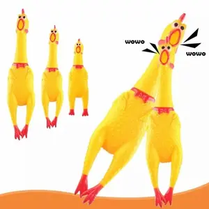 Mainan Ayam Teriak Tinggi 30cm / Mainan Anak Ayam Teriak Screaming Chicken Shrilling Anjing Dog Cat Toy