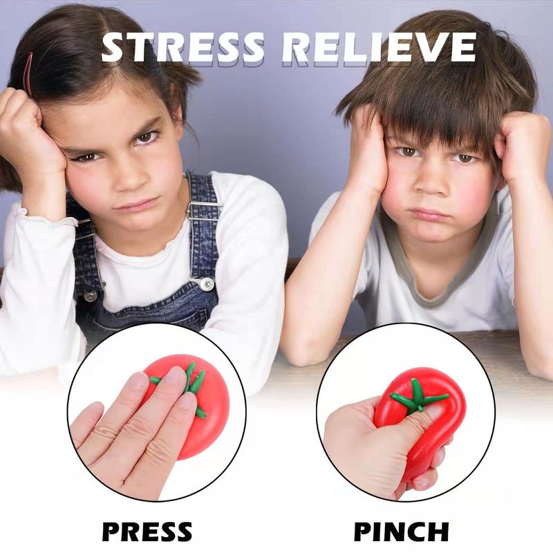 Quả Cà Chua Giả Squishy, Bộ 2 Chiếc, Giảm Căng Thẳng, Lỗ Thông Hơi Quả Cà Chua, Bóng Nước, Chất Liệu TPR, Thủ Thuật Chơi Thú Vị, Giảm Áp Lực, Mềm Mại Và Thoải Mái, Trí Nhớ Mạnh 1