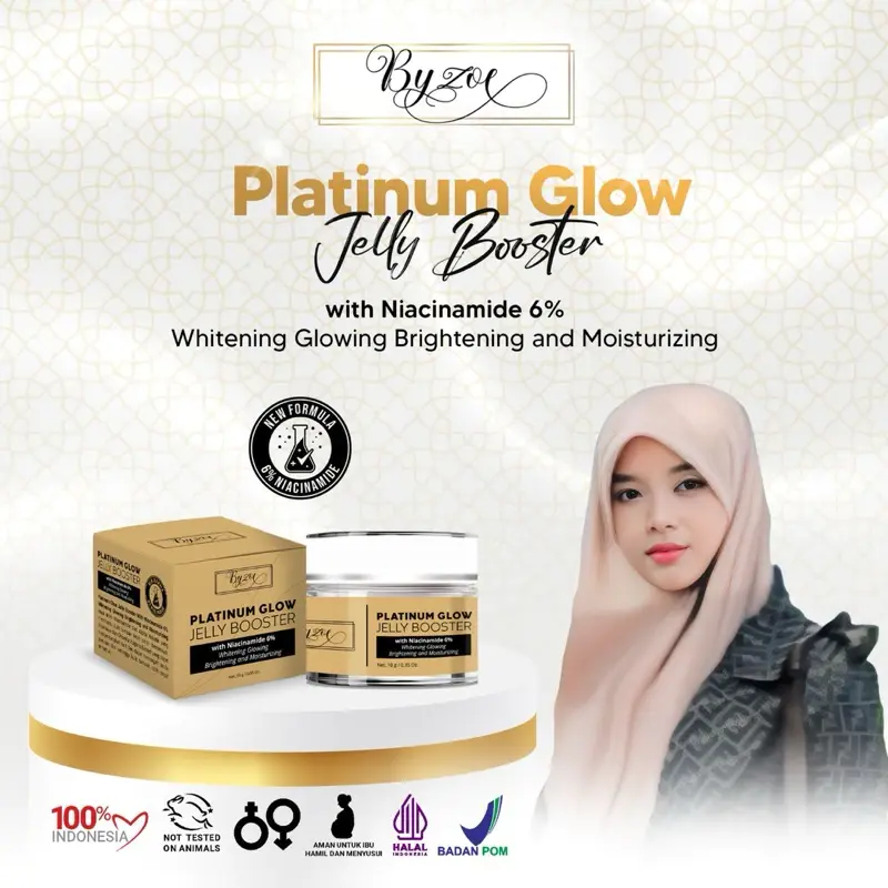 BYZOE NEW FORMULA NIACINAMIDE 6% PLATINUM GLOW JELLY BOOSTER 1