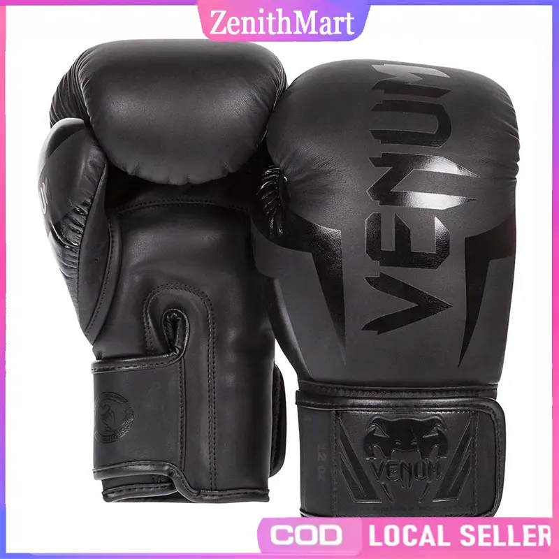 【Local Stock】Sarung Tinju Anak & Dewasa / Sarung Tinju Muay Thai Premium Kulit PU Boxing Gloves 10oz 12oz 14 oz