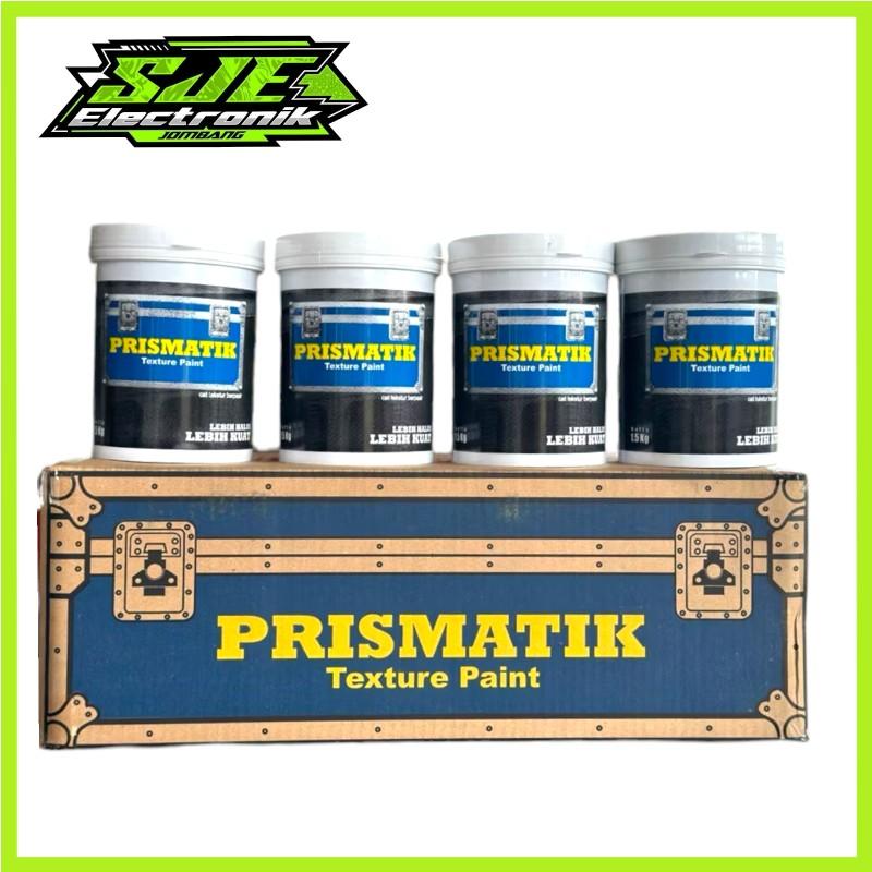 Cat Prismatik Texture Paint Hitam