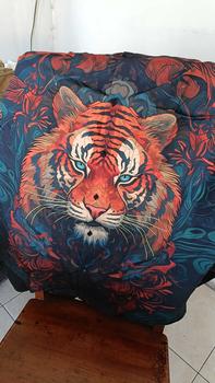 Product Review of Baju KEMEJA KEKINIAN PRIA WANITA DOWEAR MOTIF HARIMAU HIJAU 251 Printing from j**3 0