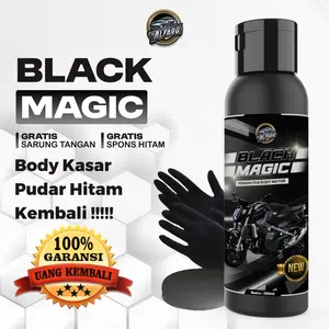 ALFARO BLACK MAGIC PENGHITAM BODY MOTOR 100 ML FREE SPON SARUNG TANGAN Car Paint