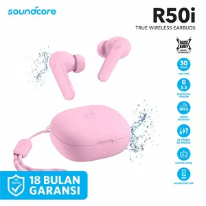 Anker Soundcore R50i Stick Earphone Wireless Bluetooth 5.3 Extra Bass A3949 dengan IPX5, 10 mm Driver, Touch Control, dan Soundcore App untuk Pengalaman Musik yang Kuat