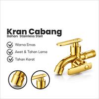 Gambar Kran Air Shower Cabang Kran Stainless Kran Double Engkol JS-69 krant a - EMAS dari homeneeds_NEW Kota Surabaya 3 Tokopedia