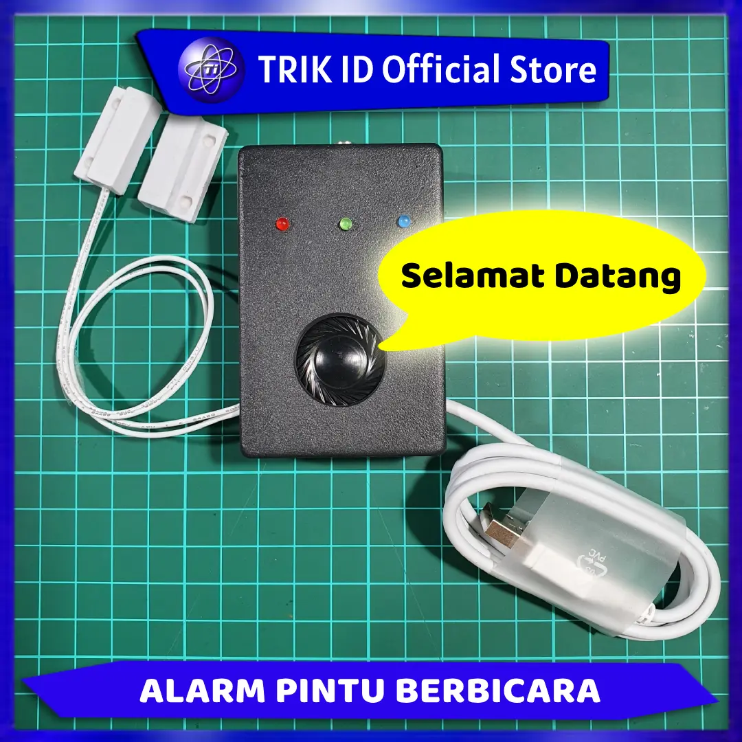 Bell Pintu Berbicara dengan Sensor Magnet | Magnet dijauhkan - Audio Play | Alarm Pintu