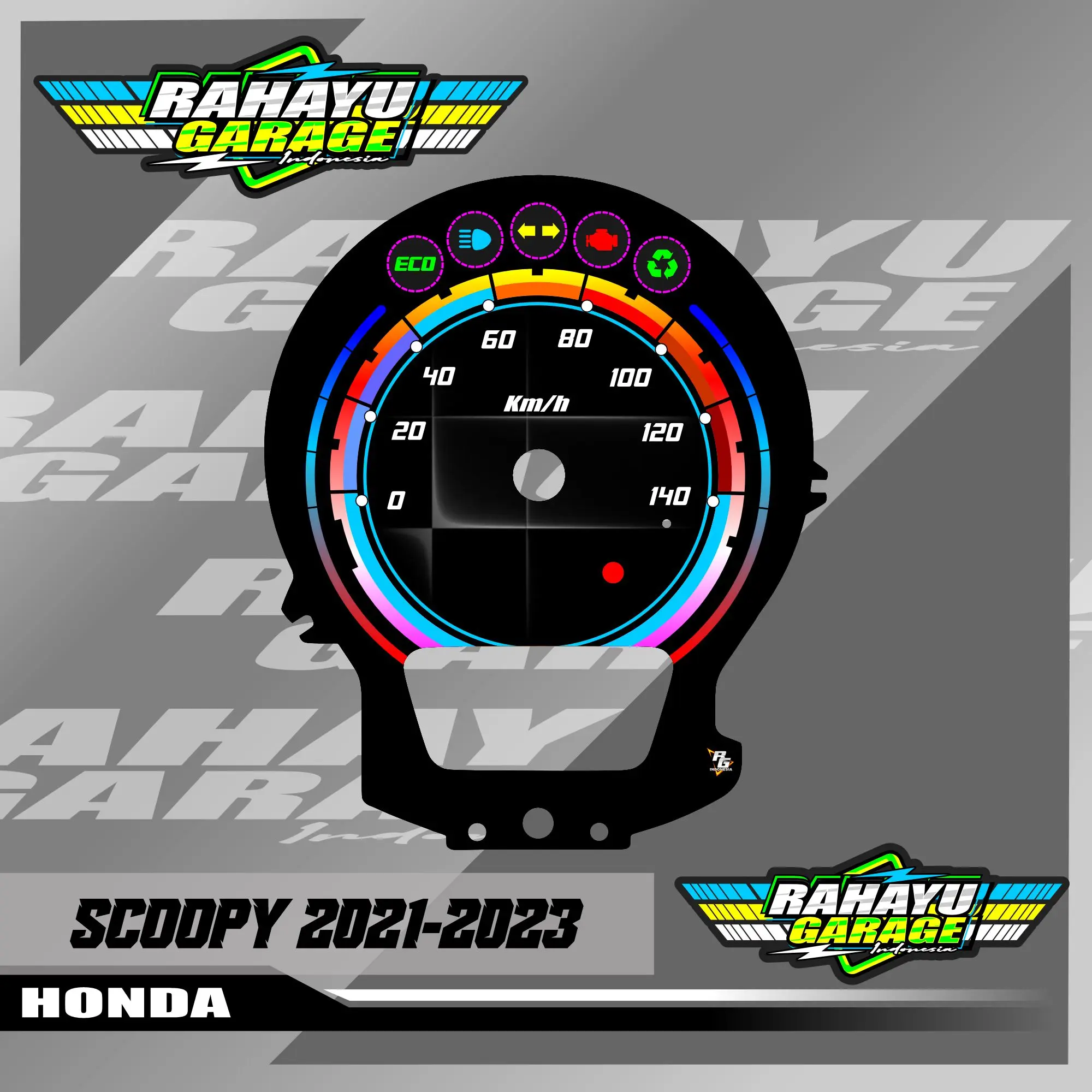 PAPAN SPEEDOMETER CUSTOM HONDA SCOOPY 2021-2023 KAYLEST DAN NON KAYLEST