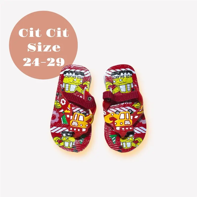Sandal Jepit Anak Laki Laki Taki Belakang Bunyi Cit Cit 2