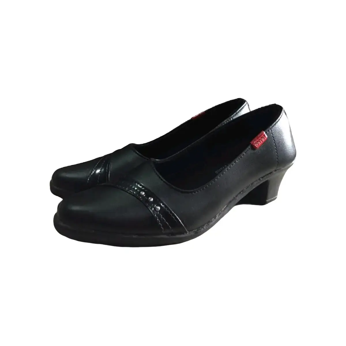 Sepatu Formal Onibi Kantor Cewek Garis Round Toe Square Toe Open Toe Hak Setengah (3-5 cm) Bisnis Santai Hak Tinggi (5-8 cm) Hak Pendek (1-3 cm) Hak Sangat Tinggi (di atas 8 cm) Heels Hitam Putih Shoes Wanita