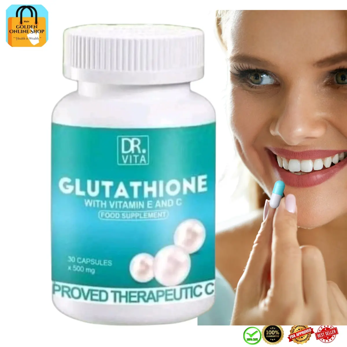 DR VITA GLUTATHIONE WITH VITAMIN E & C 30 CAPSULES ANTIOXIDANT & HELPS SKIN WHITENING Healthcare Fitness Supplement Edible Dietary Beauty Nail Hair Glow - TikTok Shop Philippines DR VITA GLUTATHIONE WITH VITAMIN E & C 30 CAPSULES ANTIOXIDANT & HELPS SKIN WHITENING Healthcare Fitness Supplement Edible Dietary Beauty Nail Hair Glow - TikTok Shop Philippines