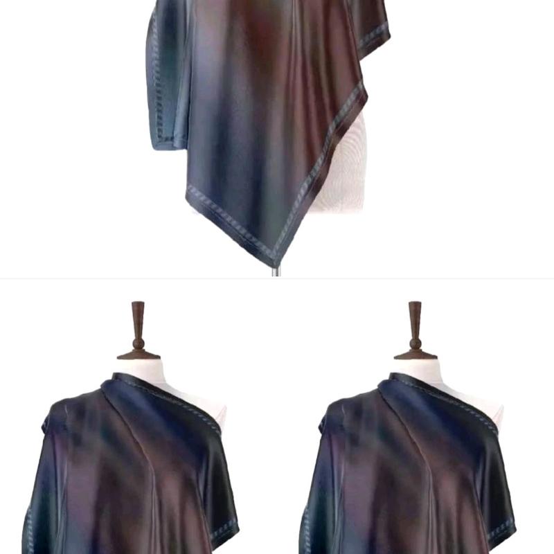 hijab/jilbab motif gradasi terbaru kerudung segiempat voal premium printing digital terlaris Muslim Wanita Syari 1