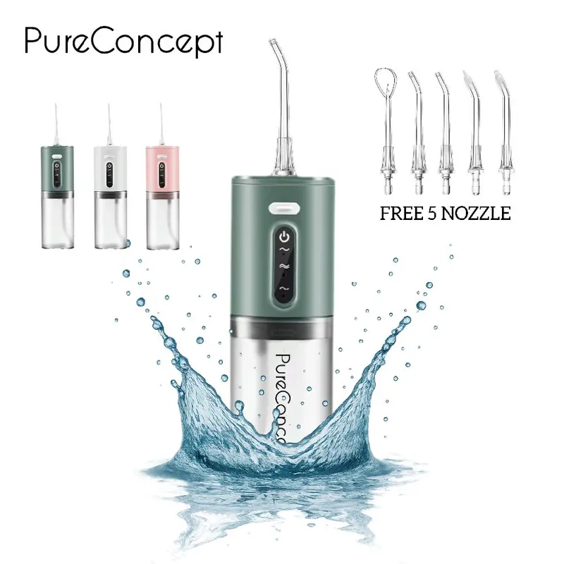 PureConcept PC200 Water Flosser - Oral Irrigator Dental Scaling Pembersih Karang Gigi Portable 0