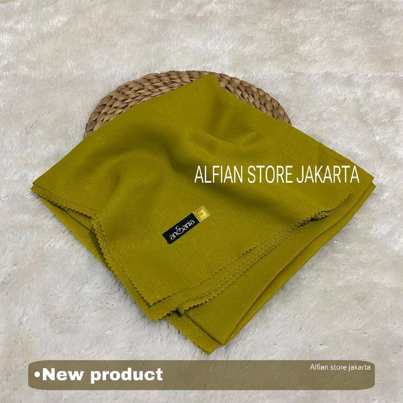 segi empat shinar glamor 110x110 cm Jilbab 4