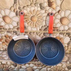 (UP) 2 pcs PANCI SUSU ANTI LENGKET / PANCI MIE TEFLON MARBEL Dapur Kitchenware