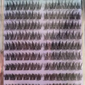 Bulu Mata Eyelashes Extension Natural Make Up Tahan Lama Kapasitas Besar Langsung Tempel Tanpa Lem Bulumata Cluster Lashes