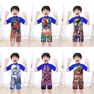 Baju Renang Anak Laki-laki 1-8 Tahun Gambar Superhero