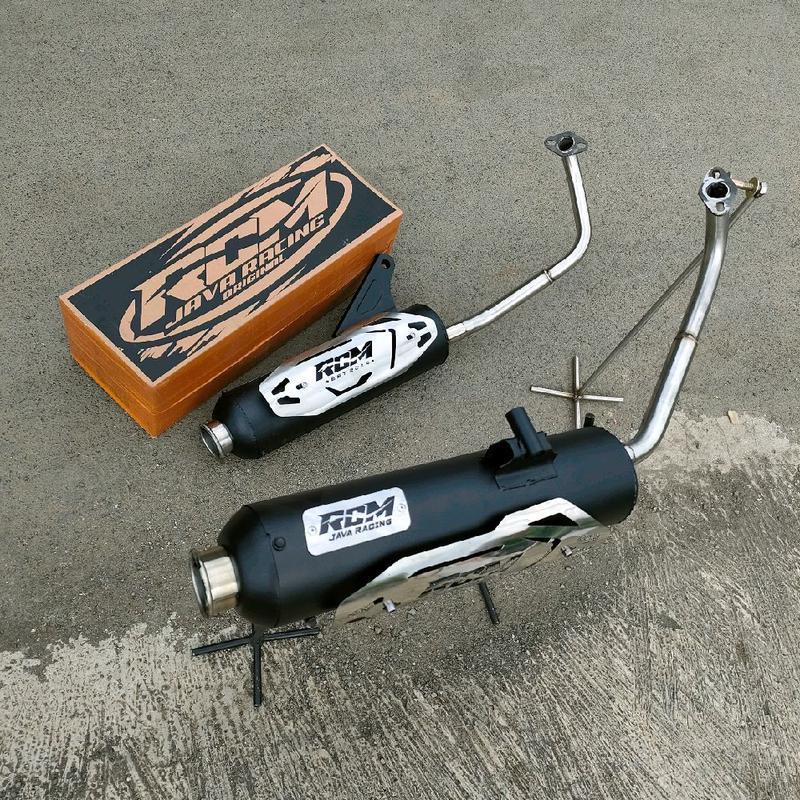 Knalpot racing moncong kenochi Cover RCM JAVA RACING SARFUL SARTENG SARBOR Beat Vario 125 150 new/old aerox nmax mio Scoopy all matik dll 1