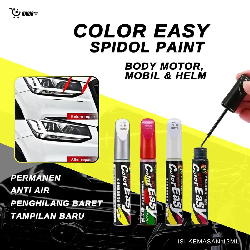 [BISA COD] Spidol Penghilang Baret Body Mobil dan Motor | Color Easy | Car Paint Pen 0