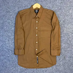 Kemeja Polos Sigaret Lengan Panjang Baju Laki-Laki Dewasa Kain Cigaret Katun Premium Adem Tebel Size S M L XL 2XL 3XL Casual Formal Slimfit Kerah Pria Basic