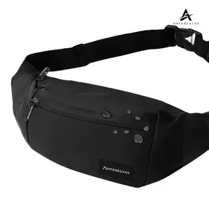 ANTARESTAR Official Waistbag Tas Selempang Pria  Slingbag  Cowok  Hitam Crossbody Pinggang New Premium Water Repellent Series Antarestar Tas Lebaran Tas Mudik Kado Cowok | TCP