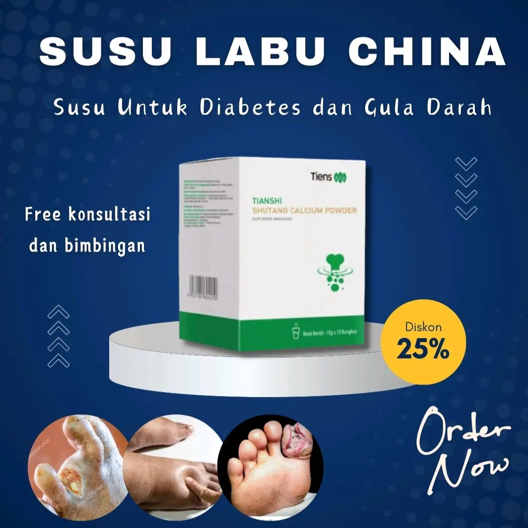 SUSU LABU CHINA UNTUK DIABETES - SUSU SHUTANG CALCIUM POWDER 100% ORIGINAL BERSEGEL
