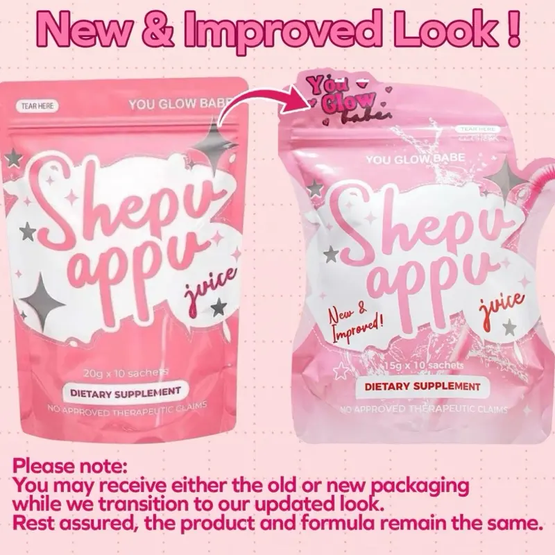 You Glow Babe Shepu Appu Juice Drink With Glutathione Whitening New and  Improved - TikTok Shop Philippines
