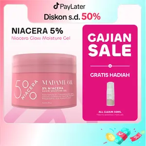 [BUY 1 GET FREE GIFT] Madame Gie 5% Niacera Glow Moisture Gel - Skincare Moisturizer Pelembab dan Pencerah Wajah