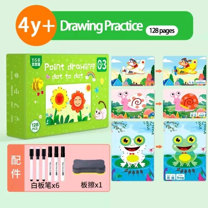 Point Drawing Dot to Dot #3 - Magical Tracing Book - TikTok Shop ...