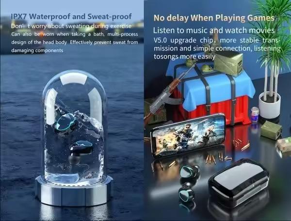 Headset Bluetooth TWS M10 PLUS powerbank 1 bluetooh tws Headset Bluetooth TWS M10 PLUS powerbank 1 bluetooh tws