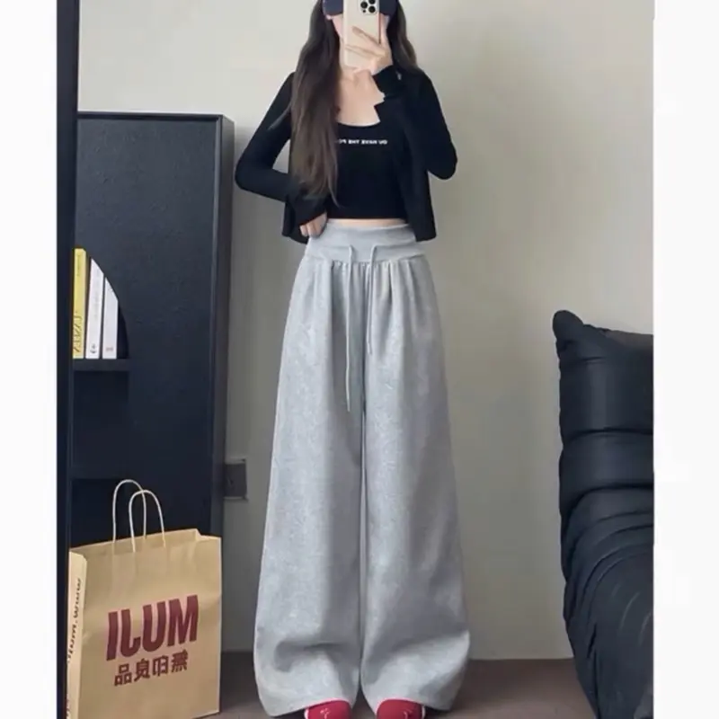 [CÓ BẢN NẤM] QUẦN SUÔNG CẠP CAO ỐNG RỘNG VẢI NỈ HAI DA PHONG CÁCH TRẺ TRUNG NĂNG ĐỘNG MẪU MỚI 2025 | BigBuy360 - bigbuy360.vn