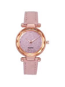 Reloj de cuarzo elegante para mujer con esfera redonda, Reloj de moda para fiesta, Decoración diaria, Reloj versátil y exquisito para regalo de cumpleaños