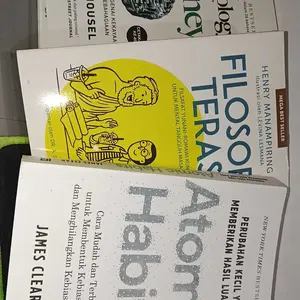 PAKET ISI 3 BUKU MOTIVASI FILOSOFI TERAS + ATOMIC HABITS + THE PSYCHOLOGY OF MONEY Soft Cover