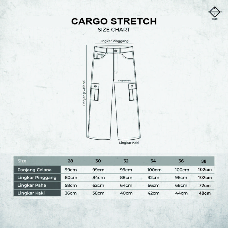 Product Introduction of NVSR Long Cargo Pants Hijau Stretch Reguler 0