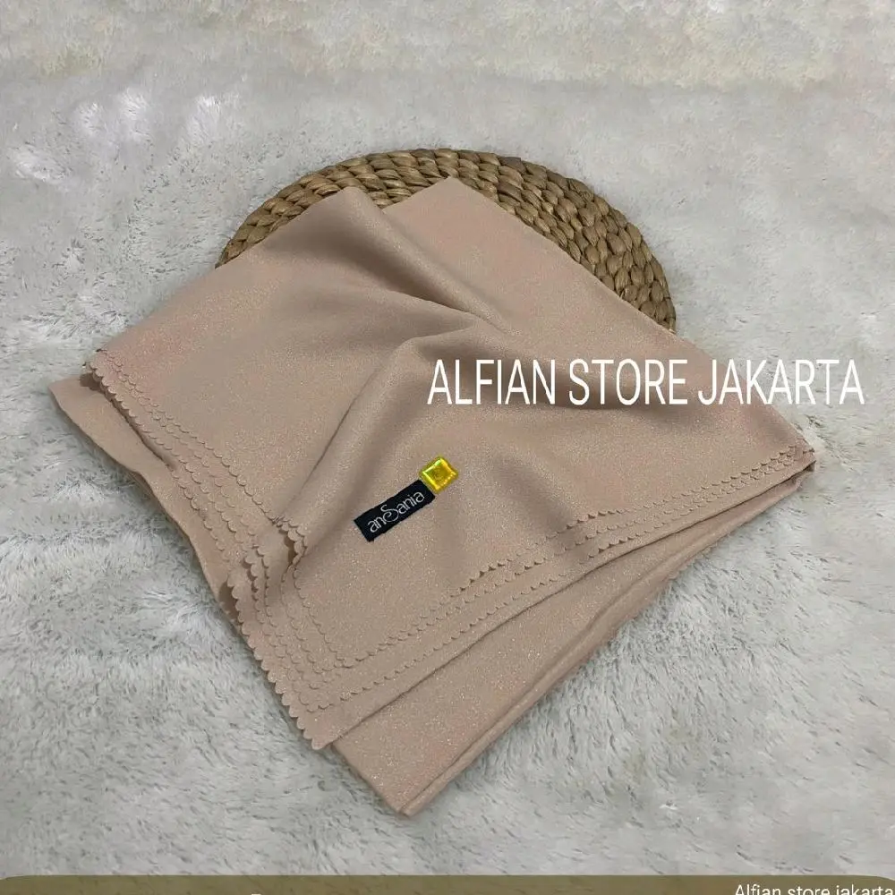 Kerudung Kondangan Mewah Premium Anti Letoy - Cream