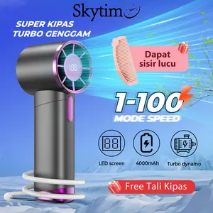 Skytime Kipas Turbo Super Kencang High Speed Turbo Fan 100 Level Kecepatan Portable Fan F40